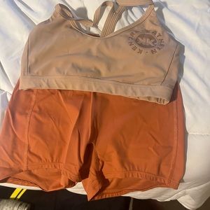 Gymshark KK TWINS shorts and sports bra set limits edition XS